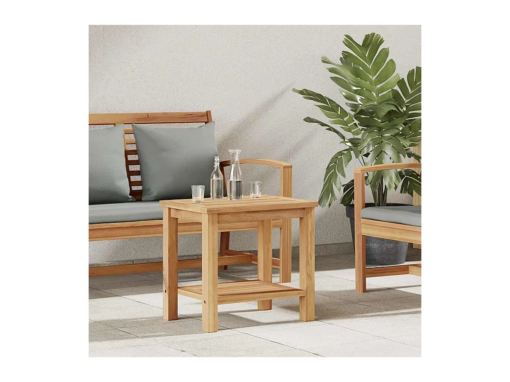 Table basse Marron 50 x 35 x 45 cm Bois de teck solide