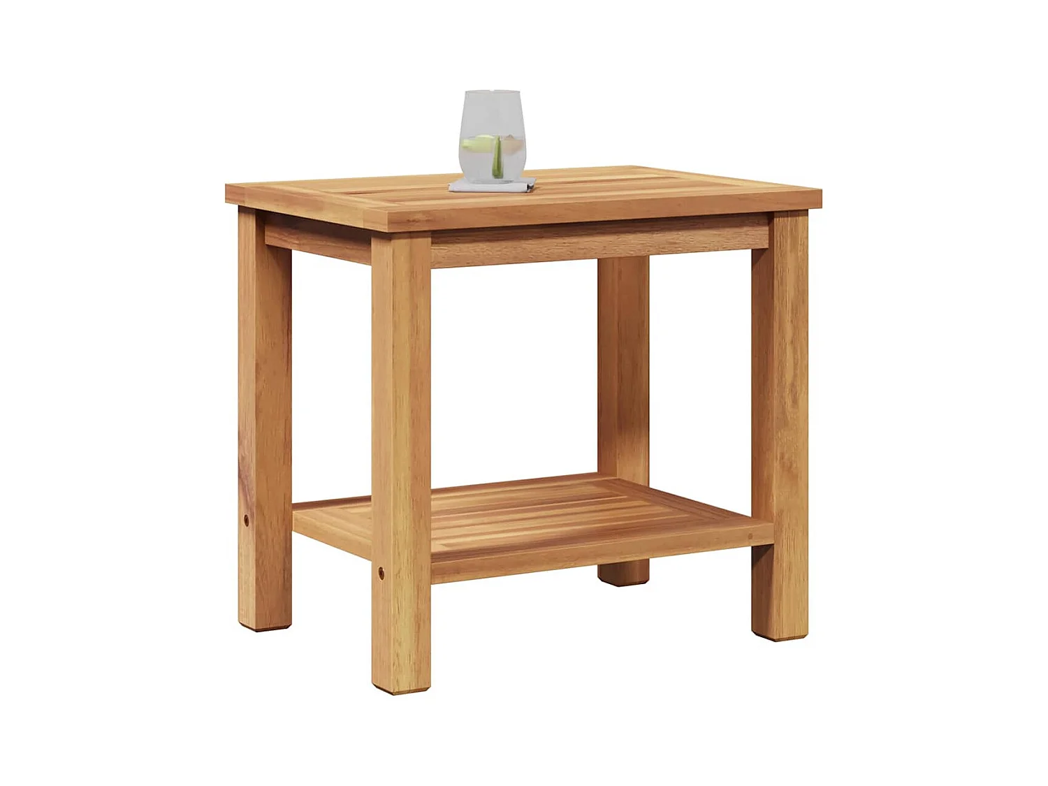 Table basse Marron 50 x 35 x 45 cm Bois de teck solide