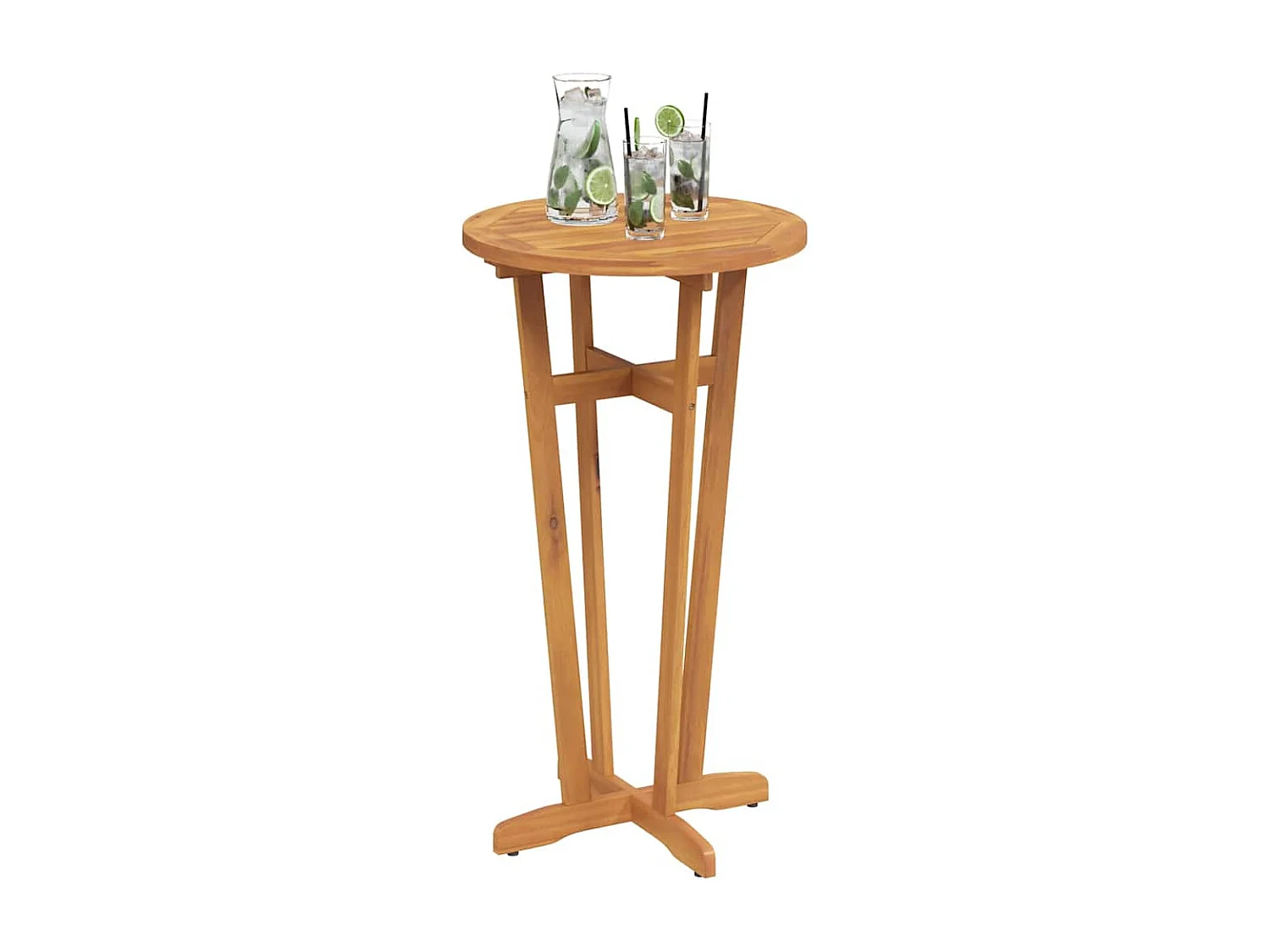 Mesa de bar de jardín Ø60x105 cm Madera maciza de acacia