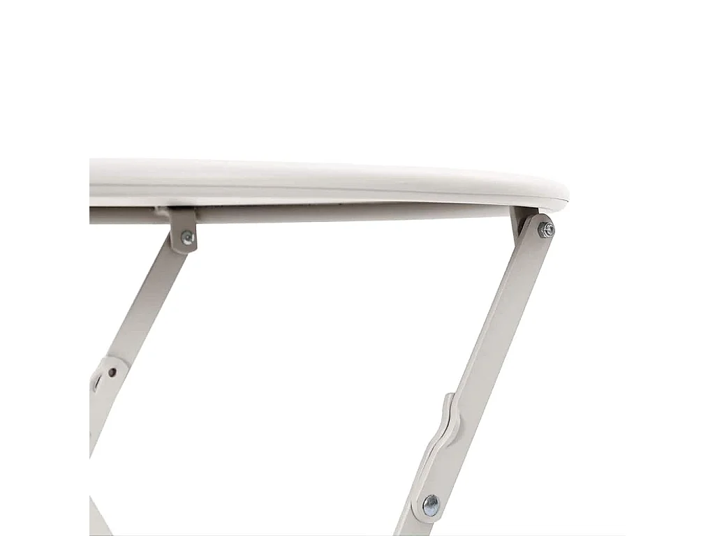 Table bistrot Beige Ø50x71 cm Acier revêtu de poudre