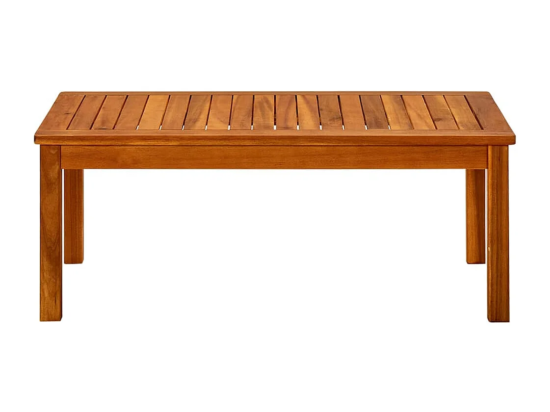 Mesa de centro de jardín 90x50x36 cm Madera maciza de acacia