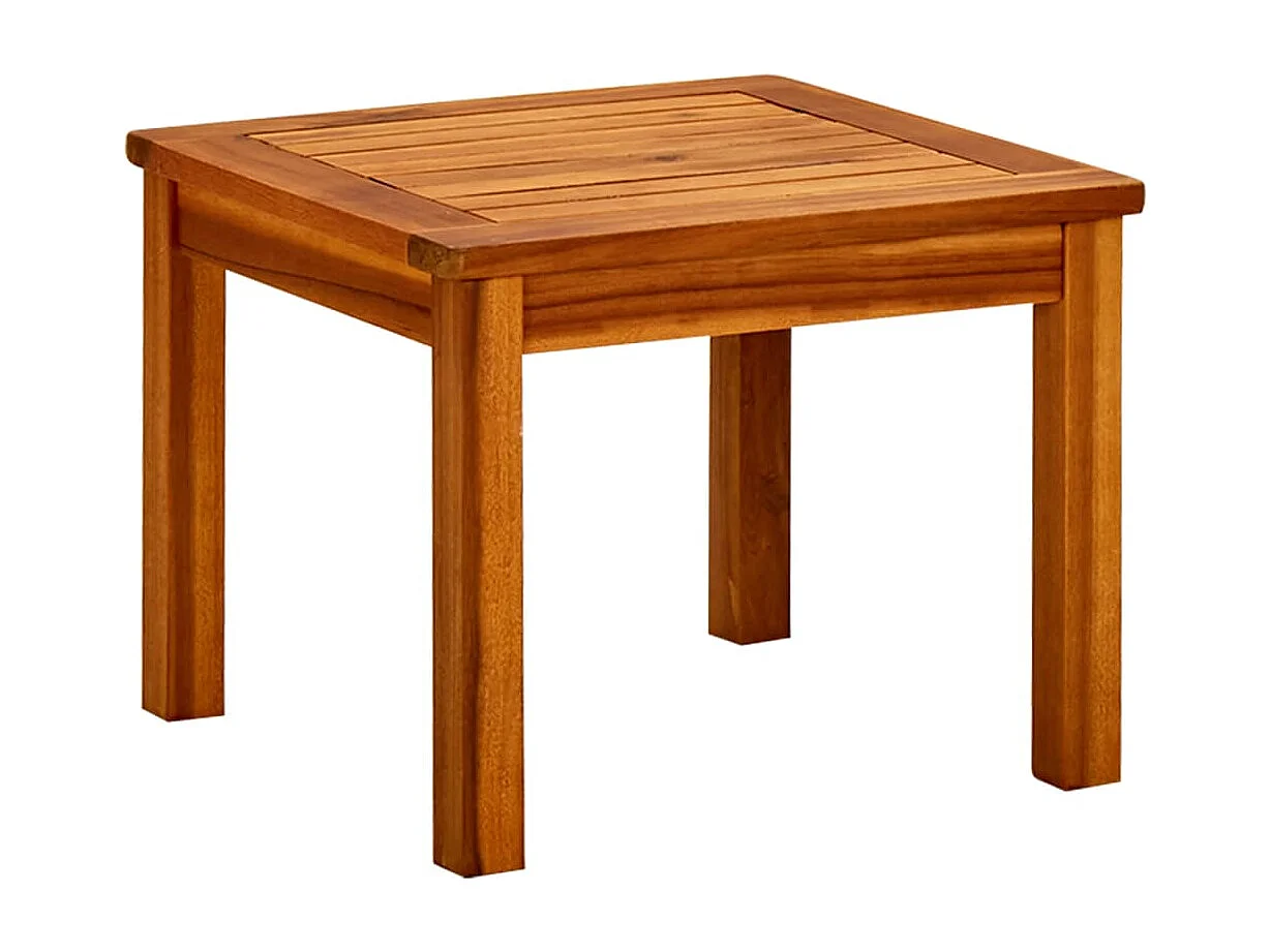 Mesa de centro de jardín 45x45x36 cm Madera maciza de acacia