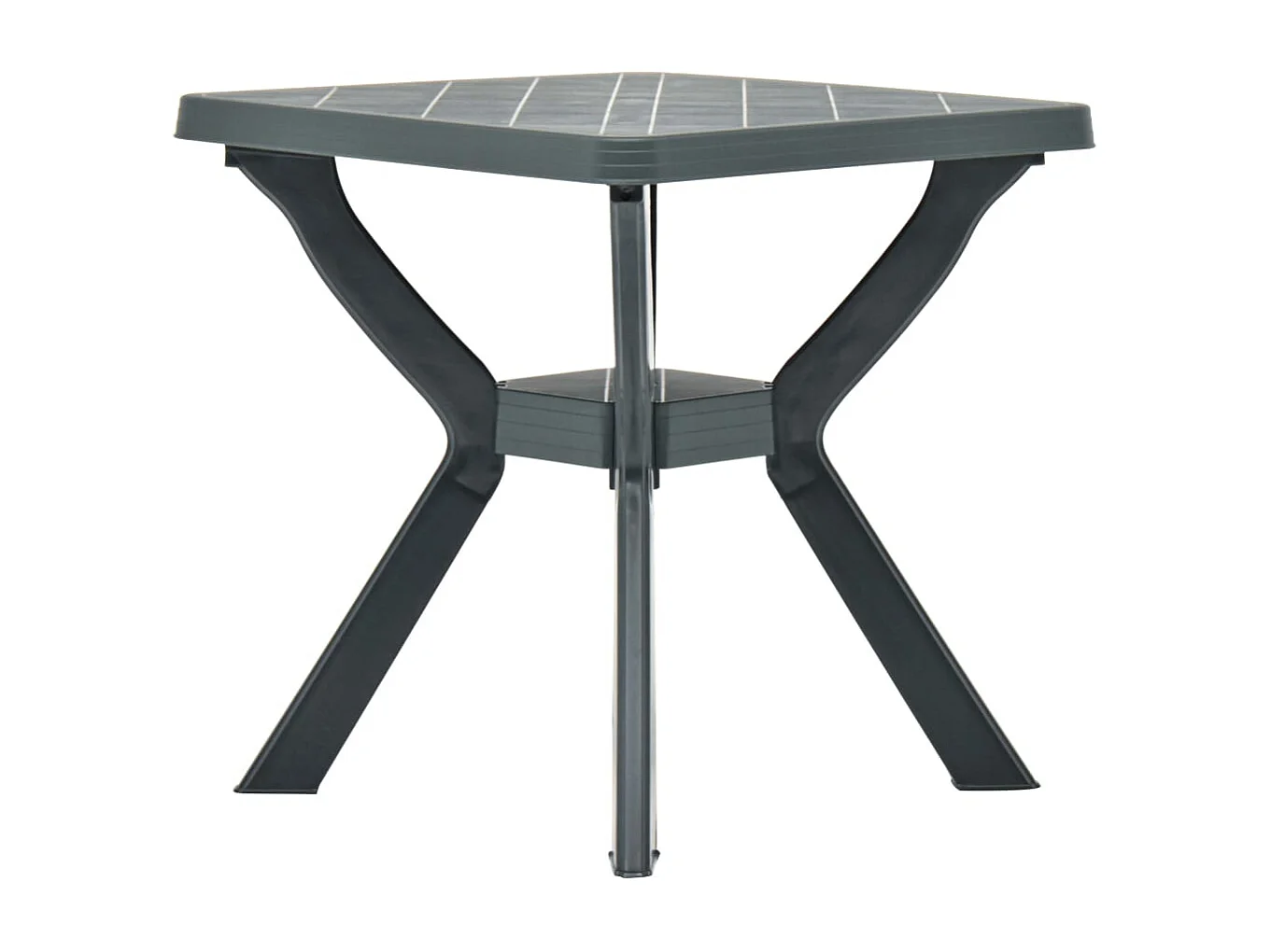Tavolo da bistrot verde 70x70x72 cm in plastica