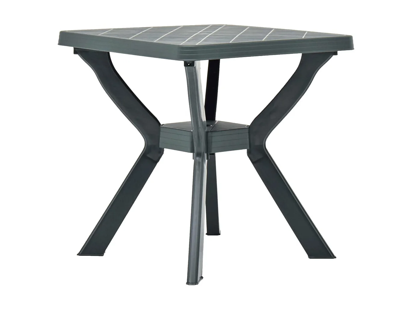 Tavolo da bistrot verde 70x70x72 cm in plastica
