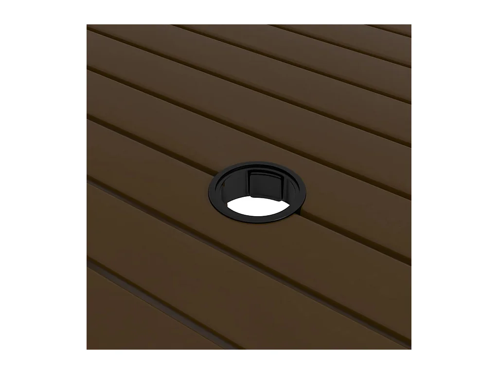 Bruine tuintafel 81,5x81,5x72 cm Staal