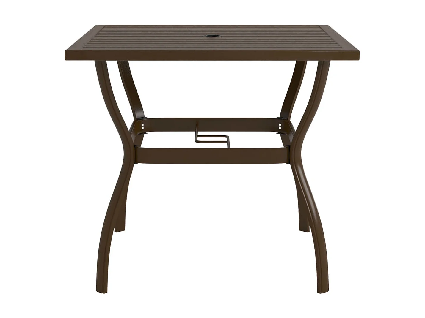 Tavolo da giardino marrone 81,5x81,5x72 cm Acciaio