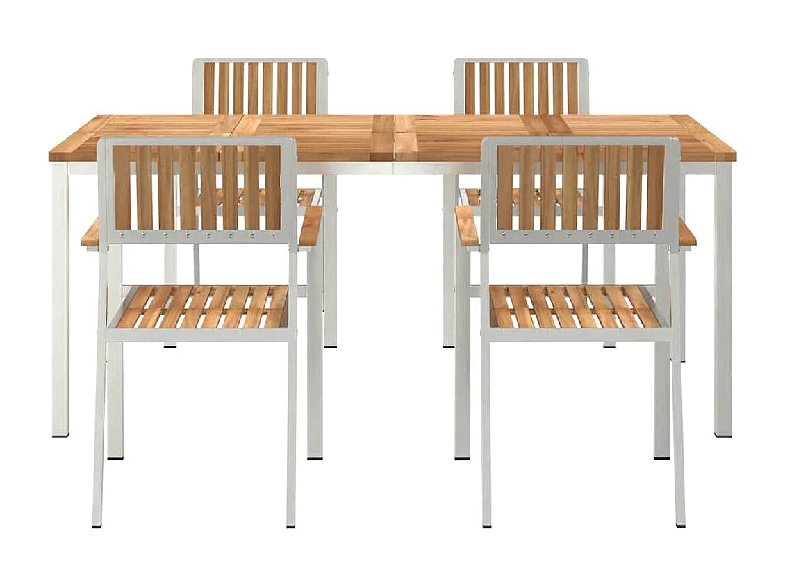 Juego de comedor de jardín de 5 piezas