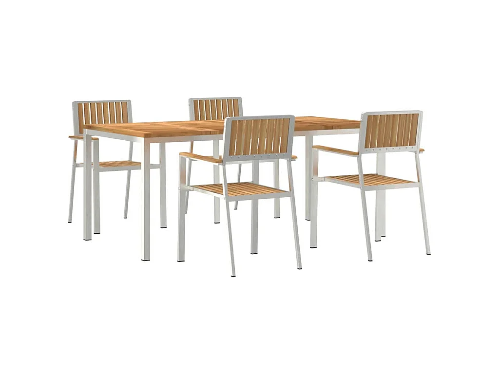 Set da pranzo da giardino da 5 pezzi