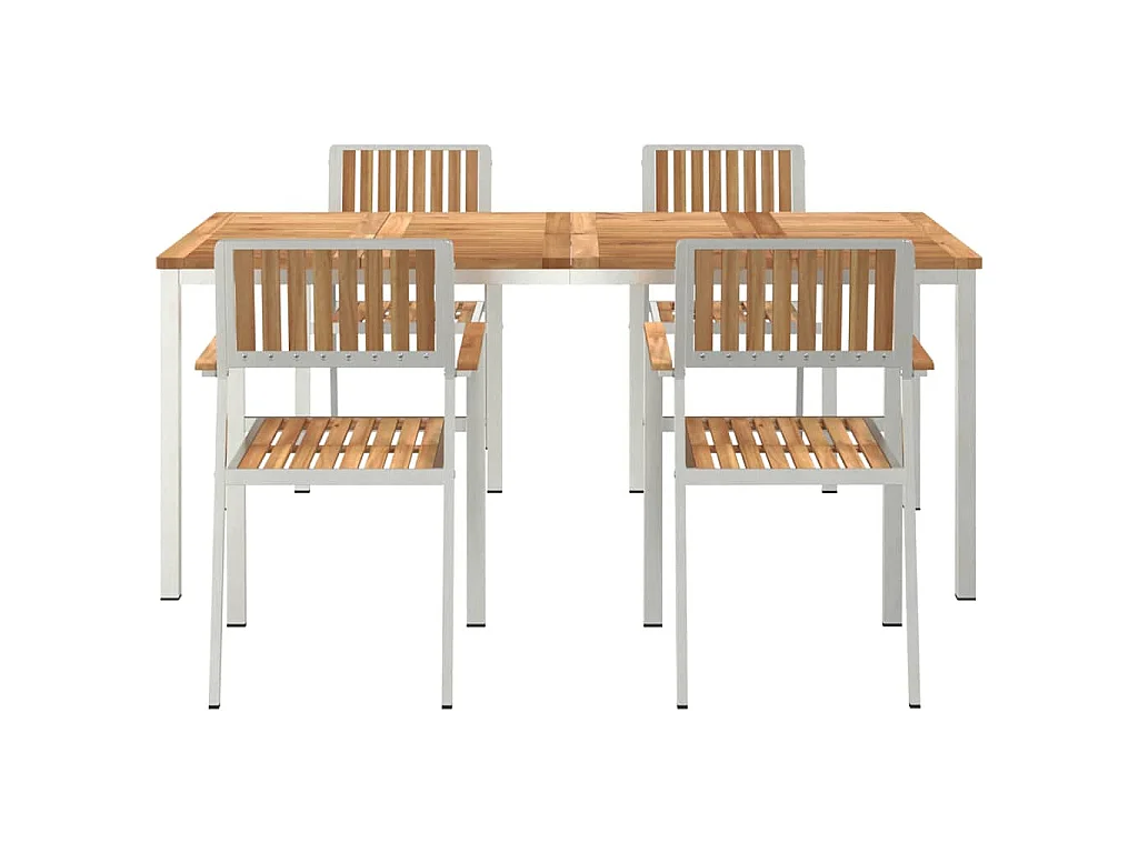 Set da pranzo da giardino da 5 pezzi