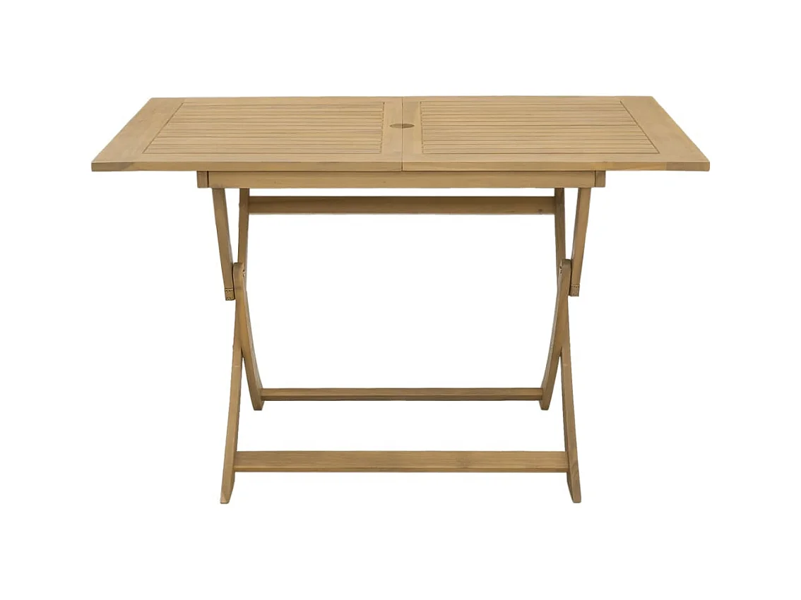 Table pliable de jardin 120x70x75 cm bois d'acacia solide