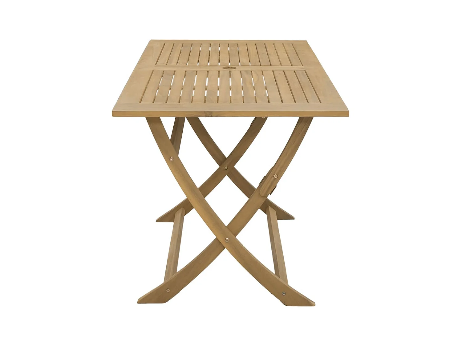 Table pliable de jardin 120x70x75 cm bois d'acacia solide
