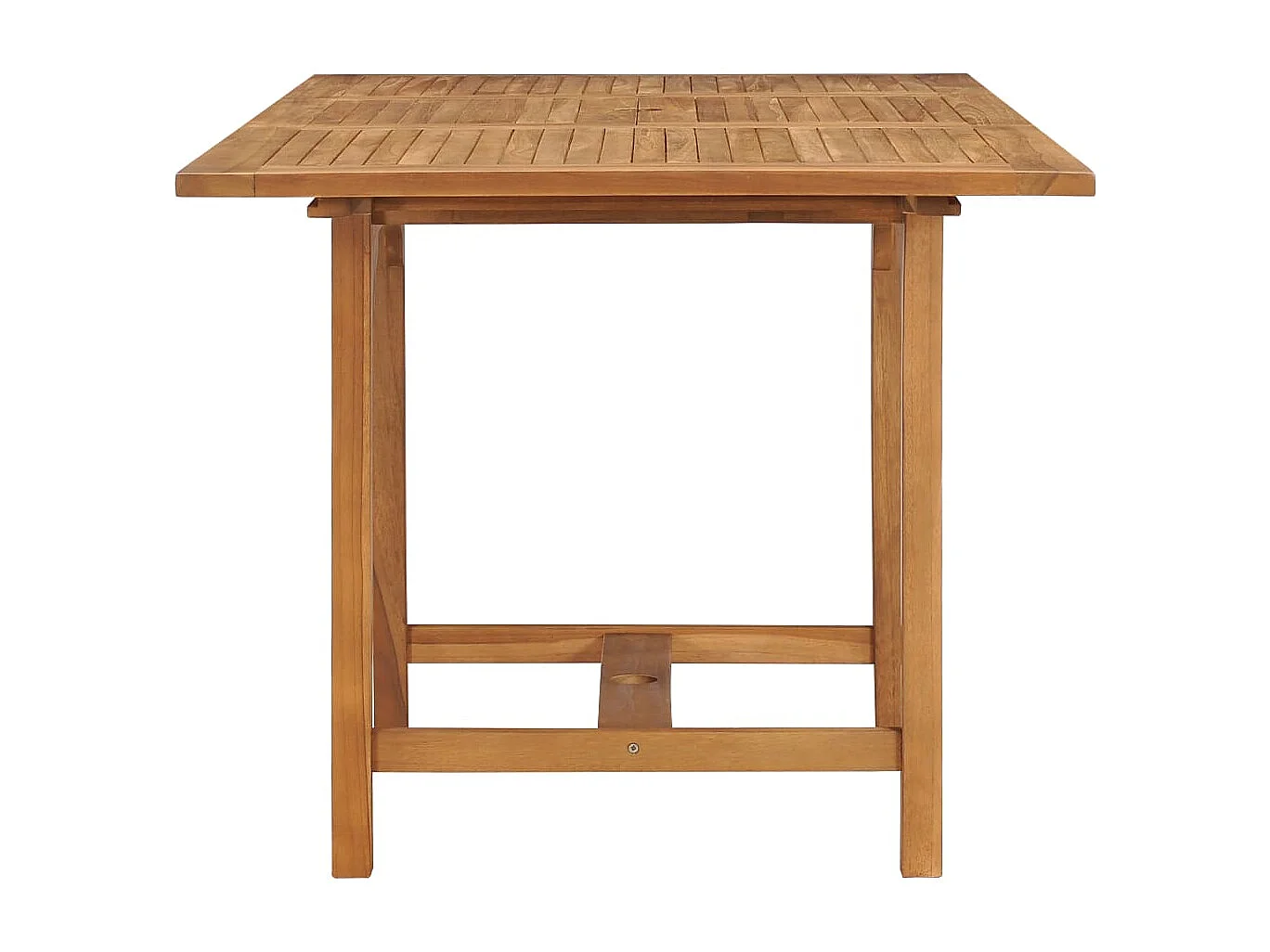 Uitschuifbare tuintafel (110-160)x80x75 cm Massief teakhout