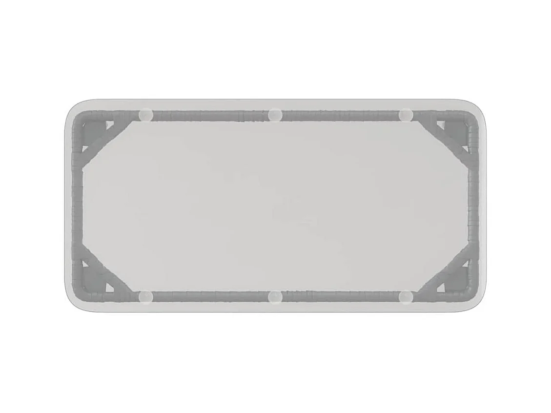 Table de Jardin Noir 80 x 40 x 45.5 cm Poly rotin