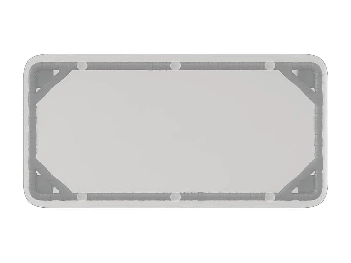 Table de Jardin Noir 80 x 40 x 45.5 cm Poly rotin