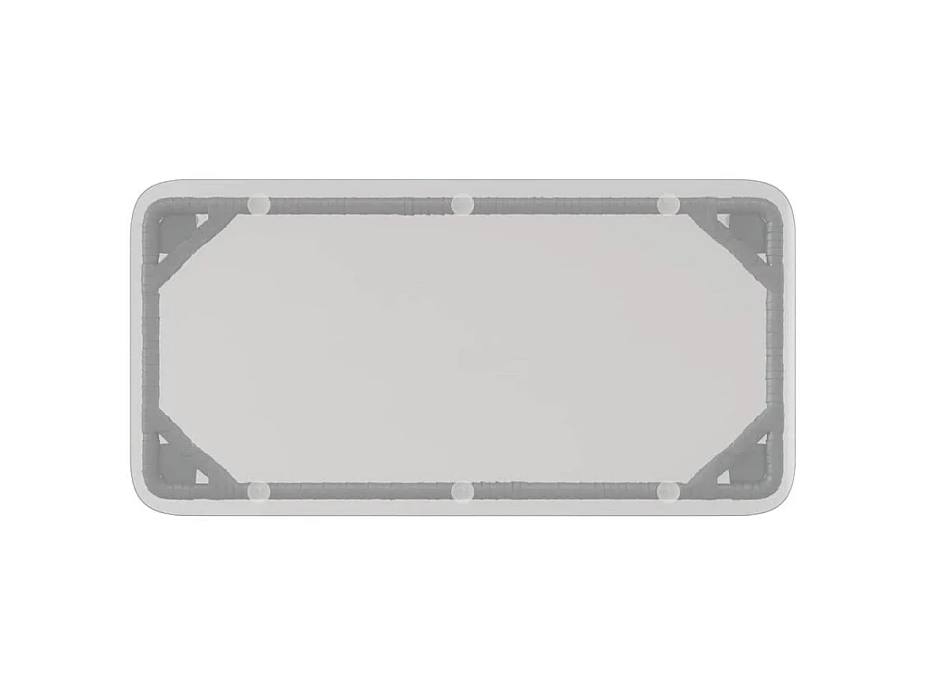 Tavolo da giardino nero 80 x 40 x 45,5 cm in polyrattan