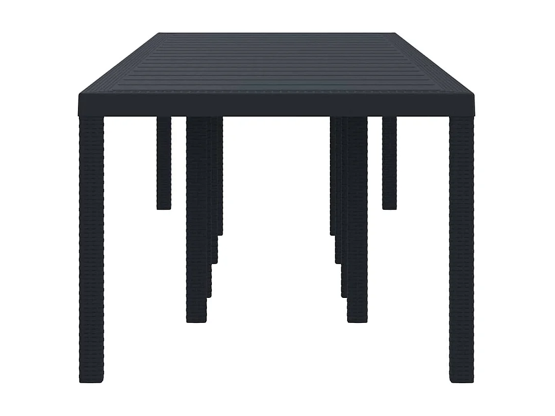Table de Jardin Anthracite 300 x 100 x 73 cm polyrotin