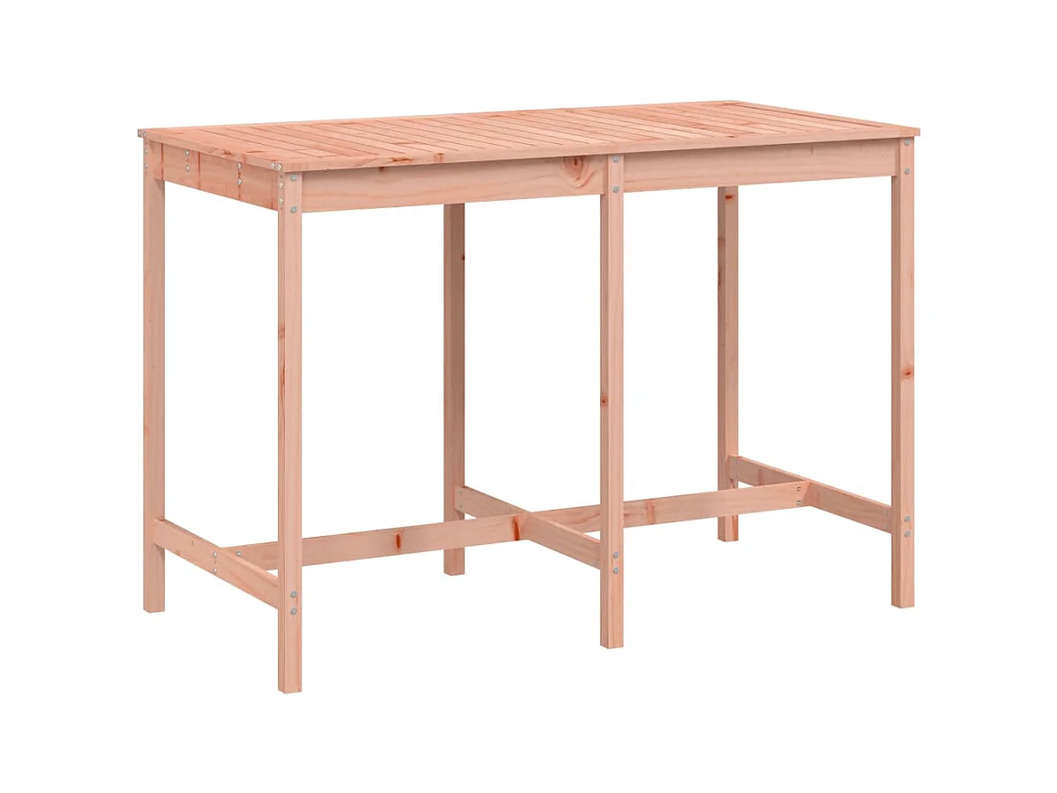 Mesa de jardín 159,5x82,5x110 cm madera maciza de abeto Douglas