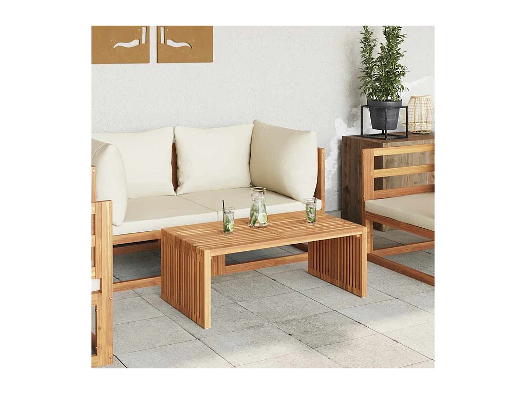 Table d'appoint de jardin Marron 90 x 50 x 36 cm