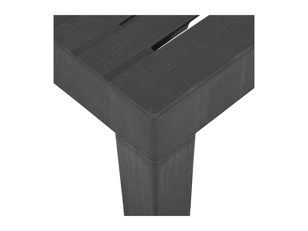 Tuintafel Grijs 79x65x72 cm Kunststof