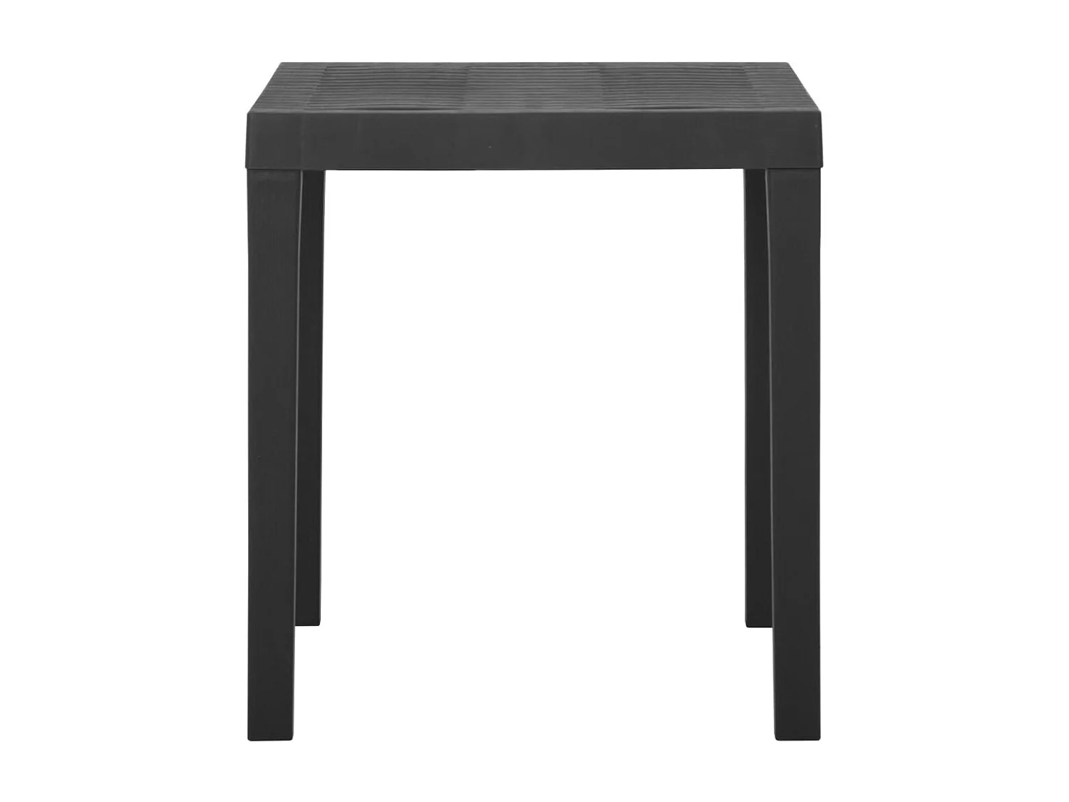 Mesa de jardín Gris 79x65x72 cm Plástico