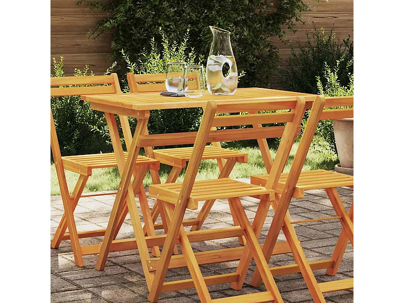 Table de Jardin Marron 90 x 55 x 75 cm Bois d'acacia massif