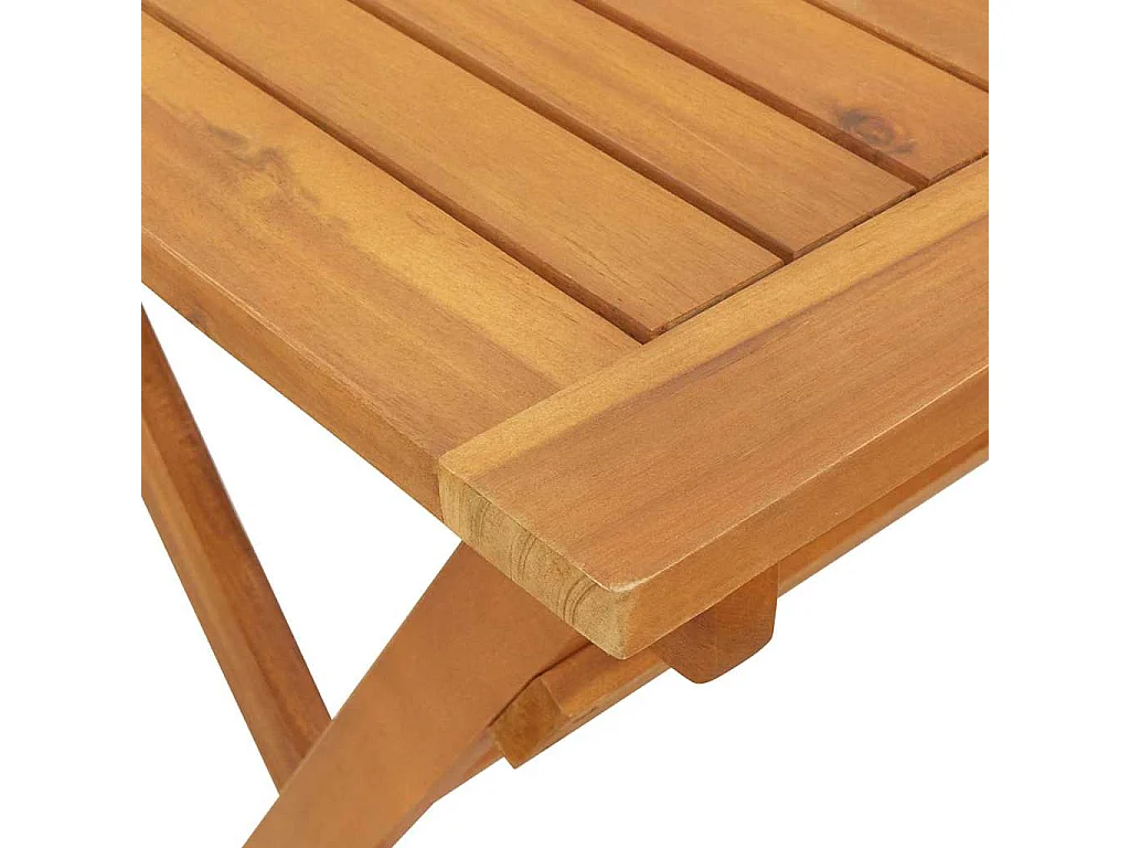 Table de Jardin Marron 90 x 55 x 75 cm Bois d'acacia massif