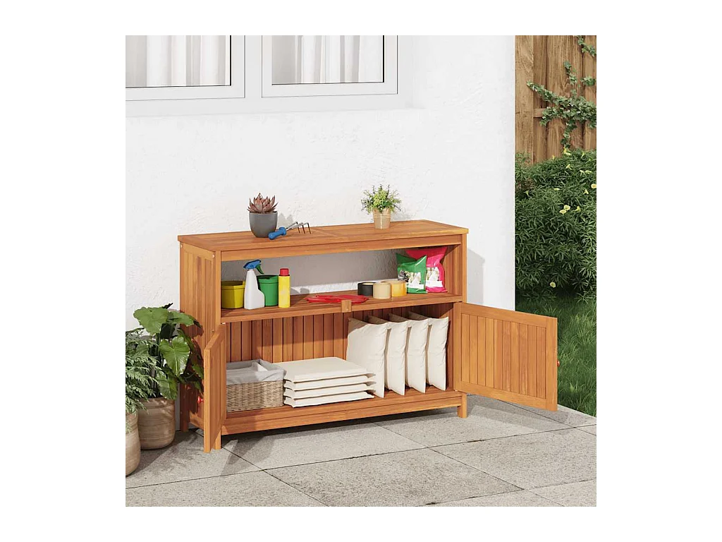 Tuinconsoletafel 110x35x75 cm massief acaciahout