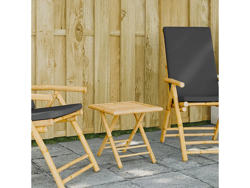 Klappbarer Gartentisch 45x45x45 cm Bambus