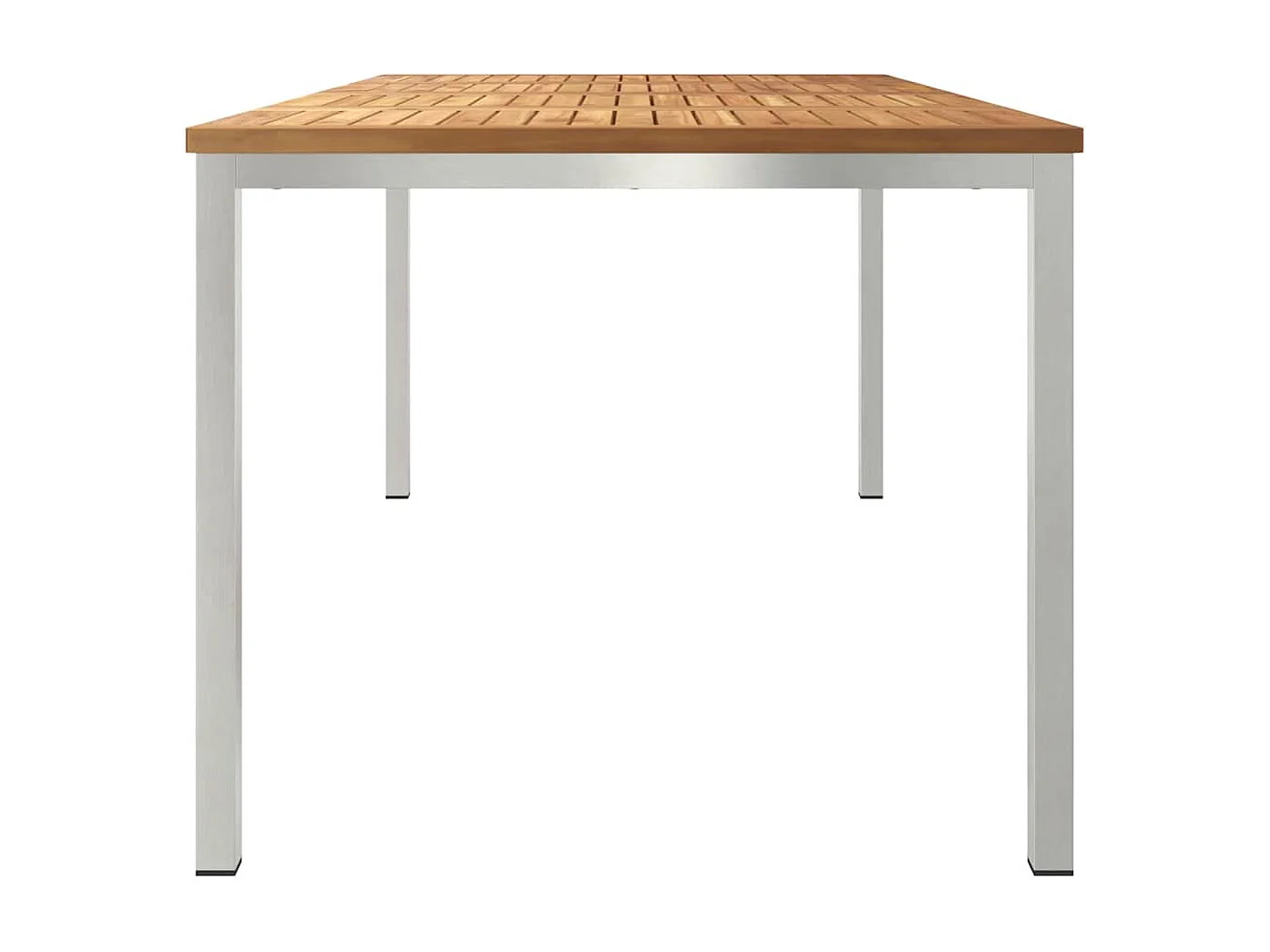 Eettafel voor buiten, bruin, massief teakhout