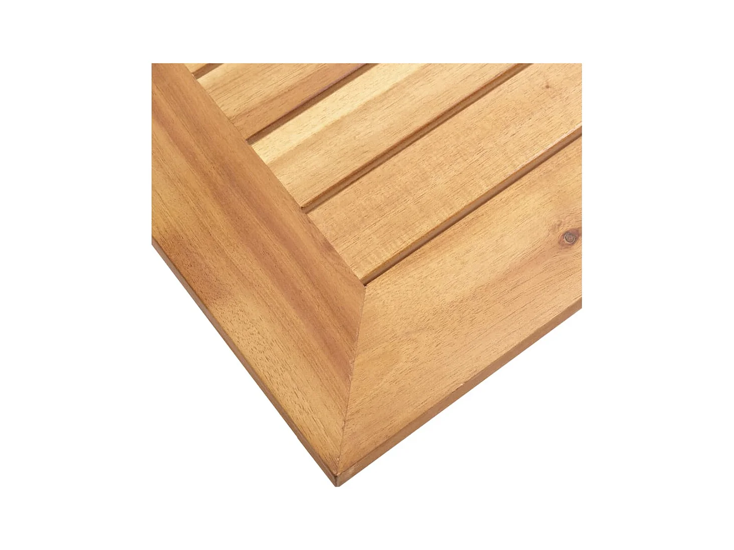 Table d'appoint de jardin 45x45x38 cm Bois d'acacia et inox