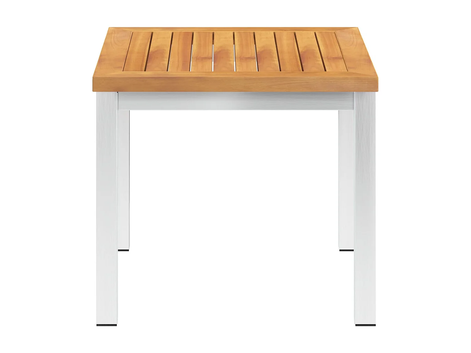 Table d'appoint de jardin 45x45x38 cm Bois d'acacia et inox