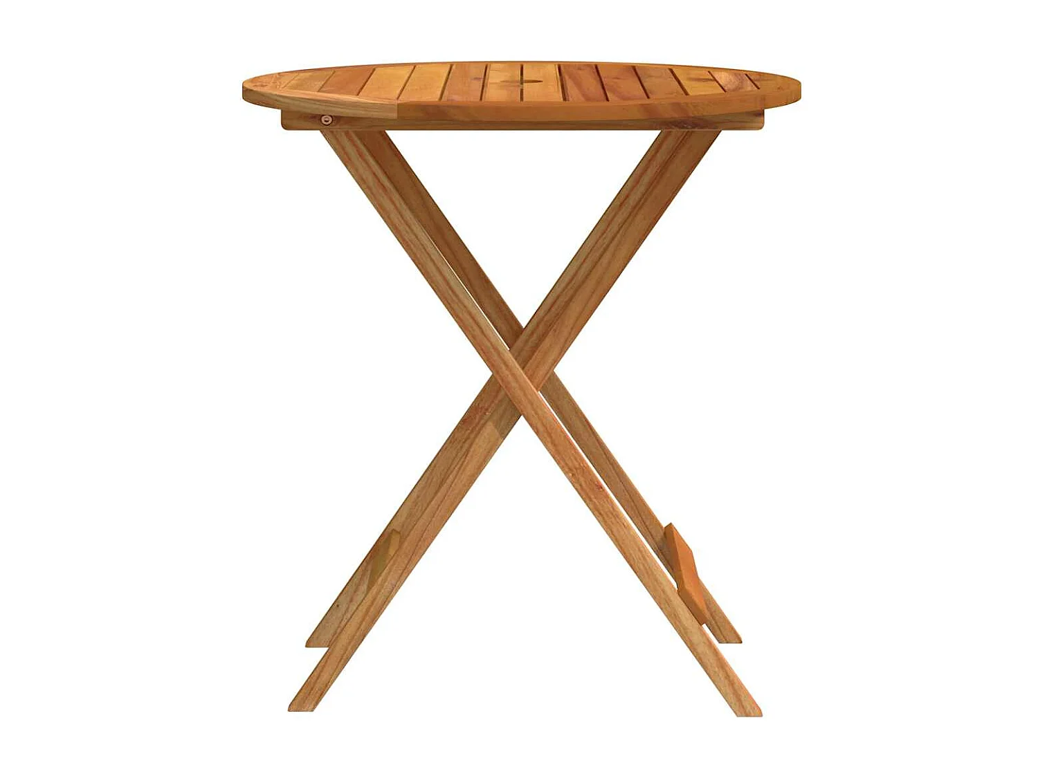 Tavolo da giardino pieghevole Ø60x75 cm Legno massello di eucalipto