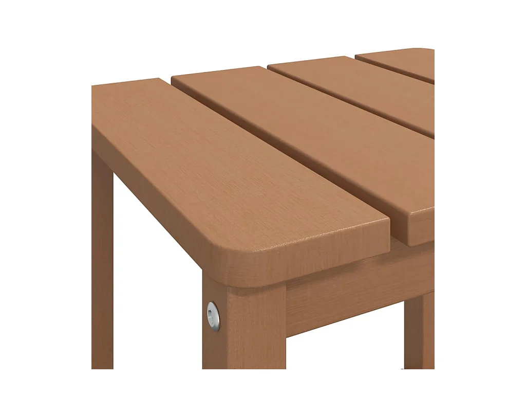 Adirondack Tuintafel Bruin 38x38x46 cm HDPE