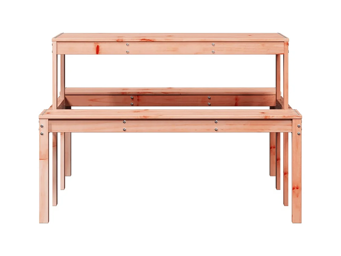 Picknicktafel 110x134x75 cm massief Douglassparrenhout