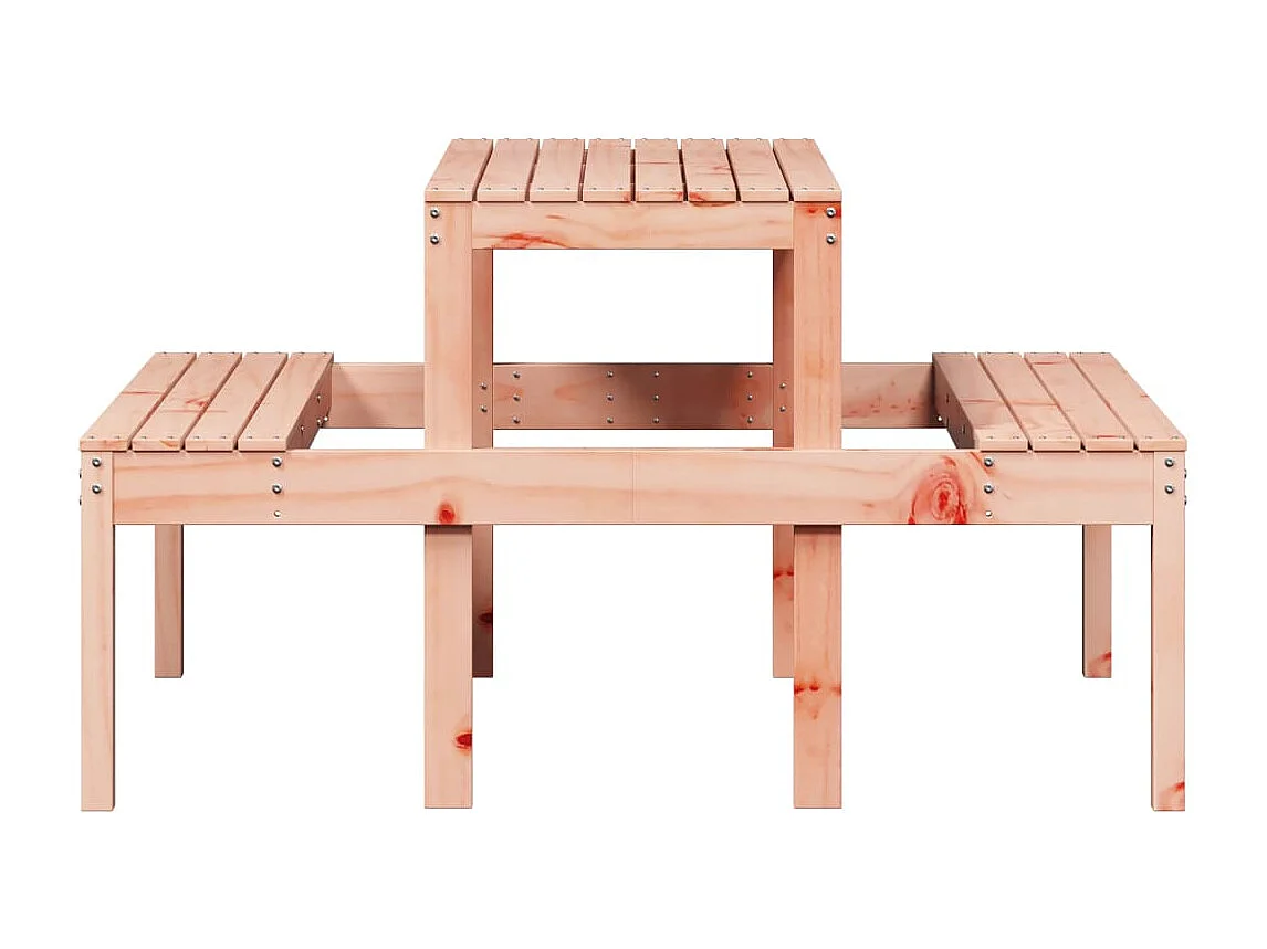 Mesa de picnic 110x134x75 cm madera maciza de abeto Douglas