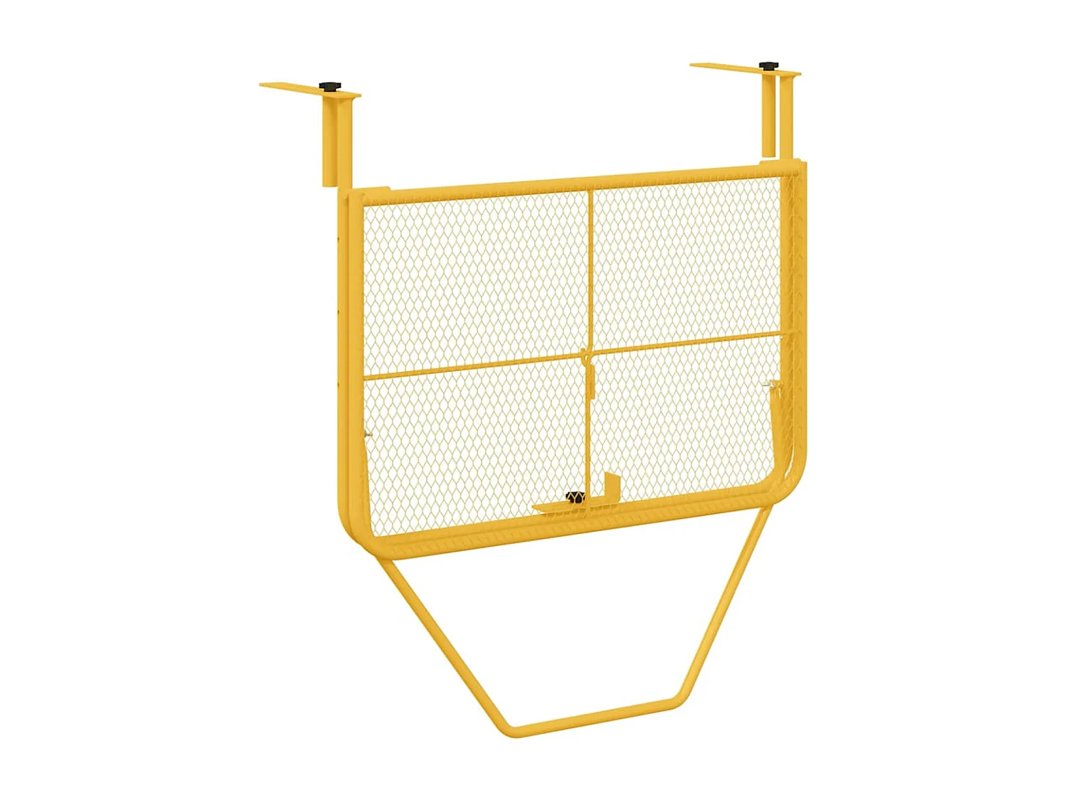 Table Suspendue de Balcon Moutarde 60 x 39 x 65 cm Acier