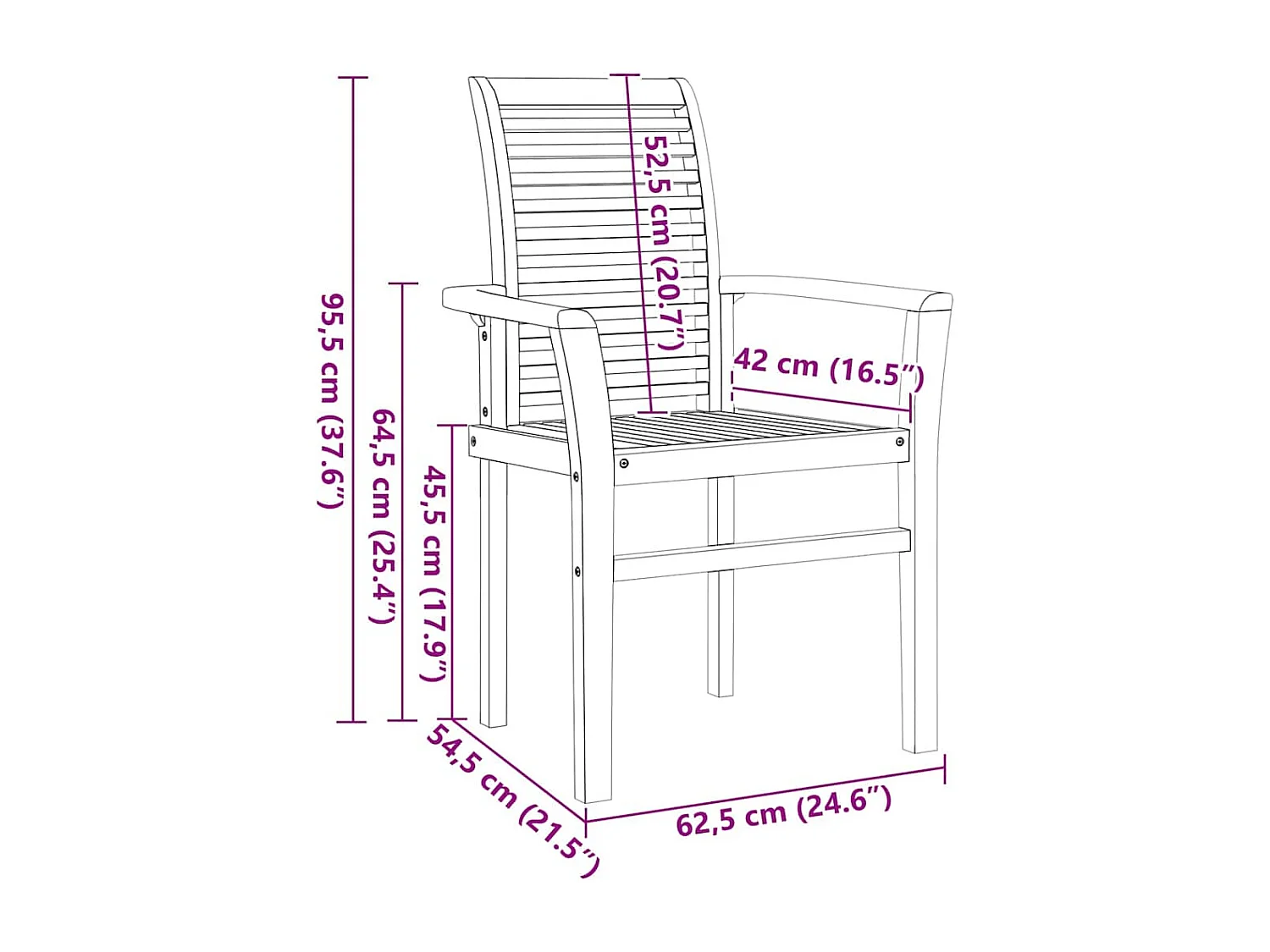 Ensemble de salle à manger pour jardin Autre 7 pcs Marron