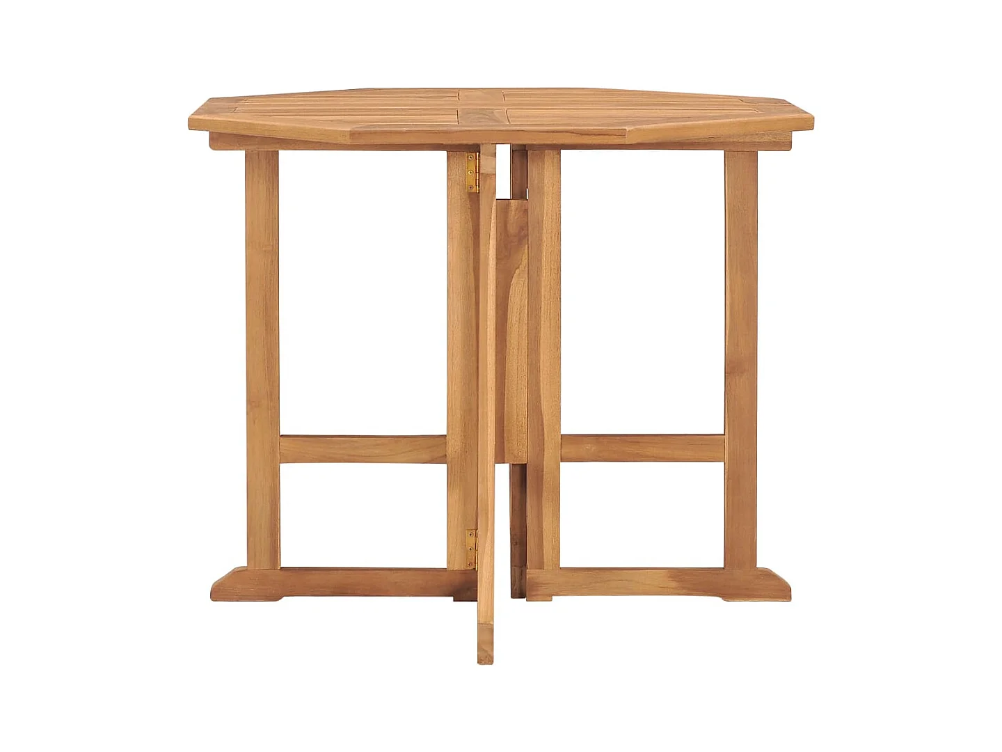 Opvouwbare tuintafel Ø90x75 cm Massief teakhout