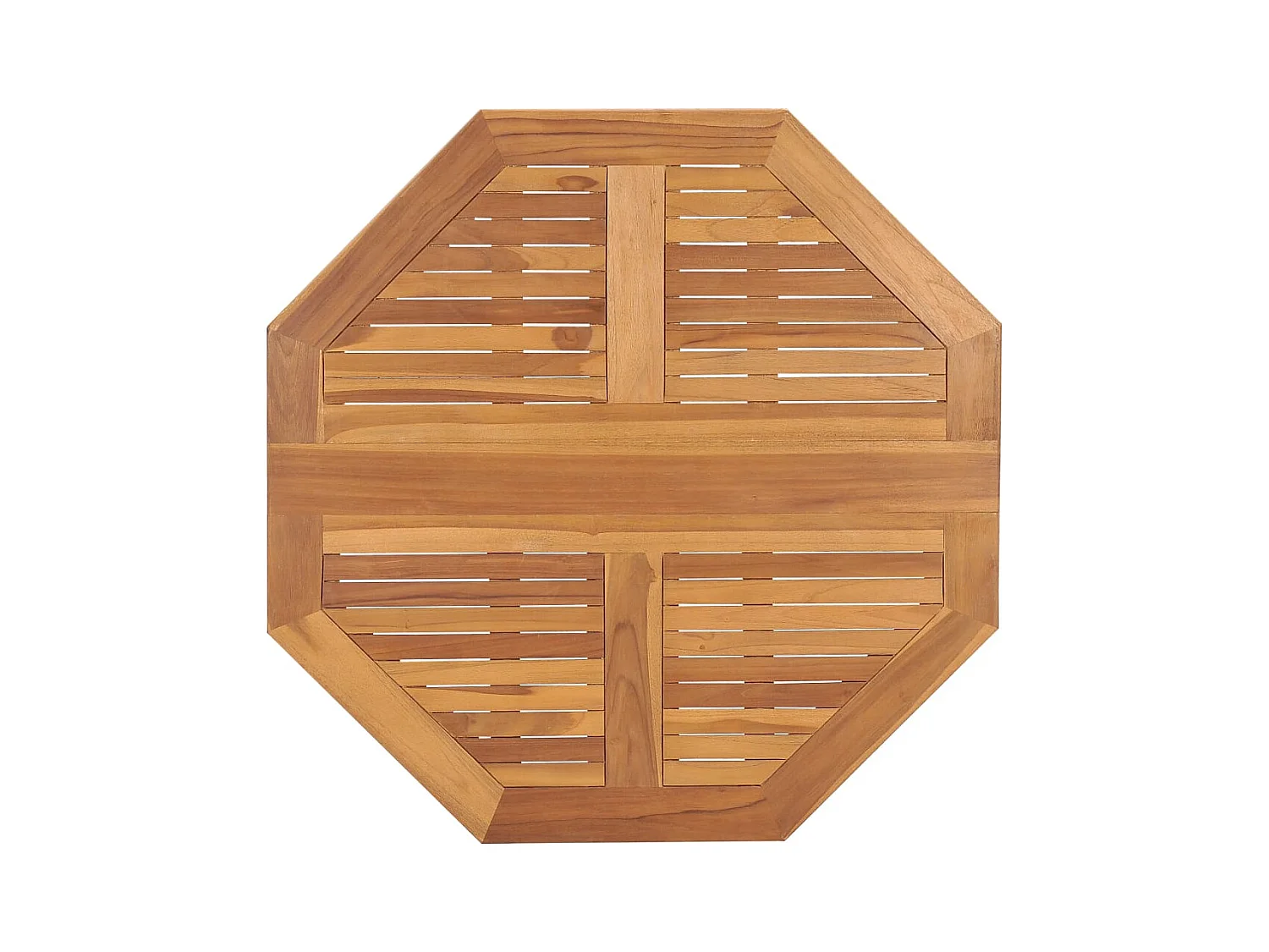 Opvouwbare tuintafel Ø90x75 cm Massief teakhout