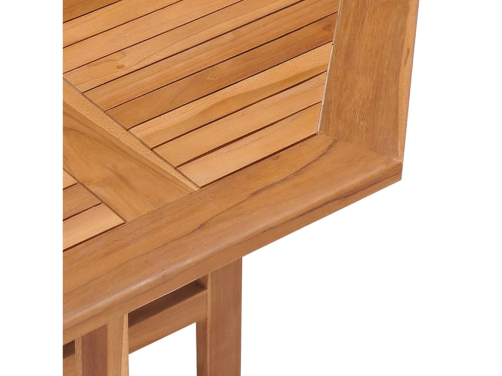 Opvouwbare tuintafel Ø90x75 cm Massief teakhout