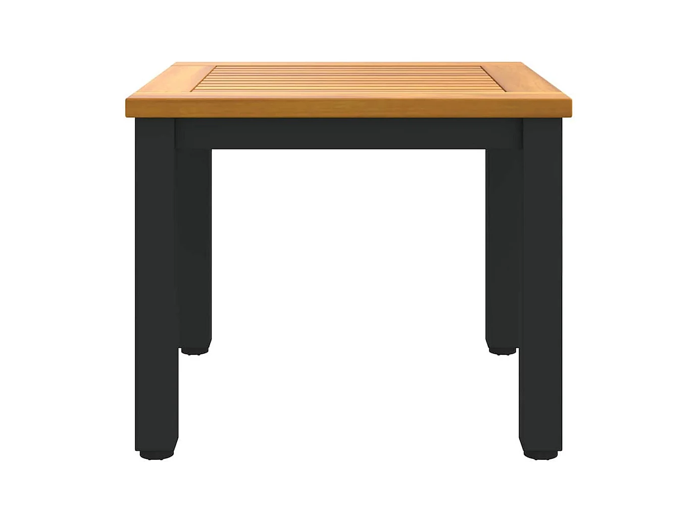 Tables de jardin Naturel et noir 45 x 45 x 38 cm