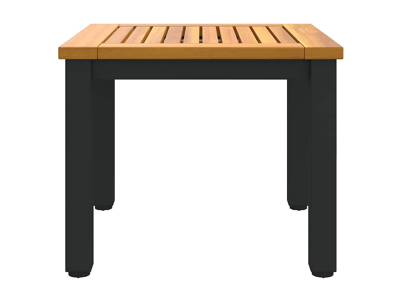 Tables de jardin Naturel et noir 45 x 45 x 38 cm