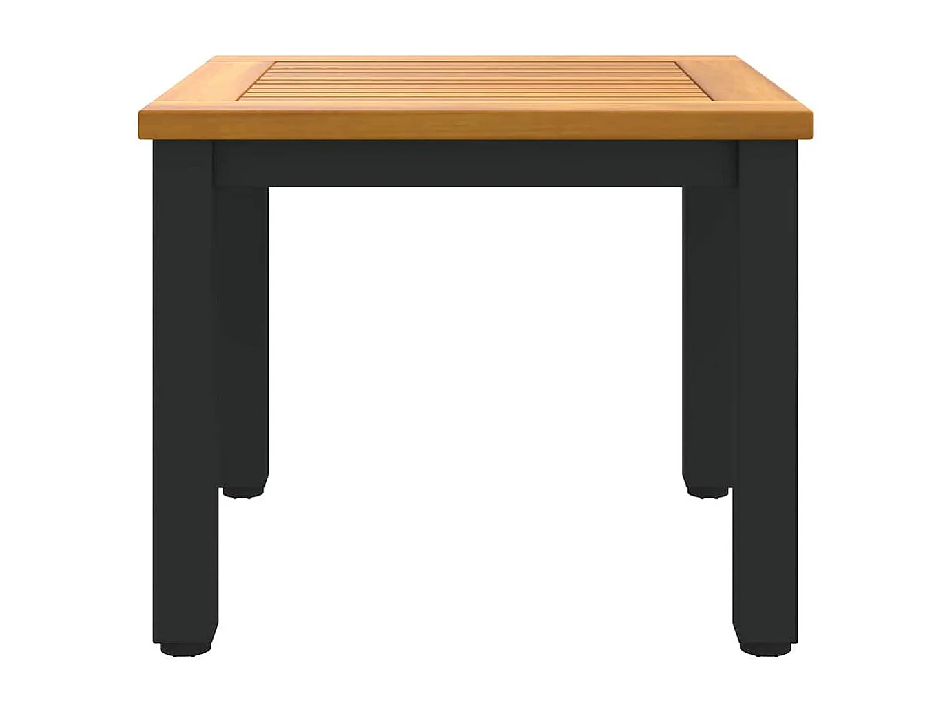 Tables de jardin Naturel et noir 45 x 45 x 38 cm