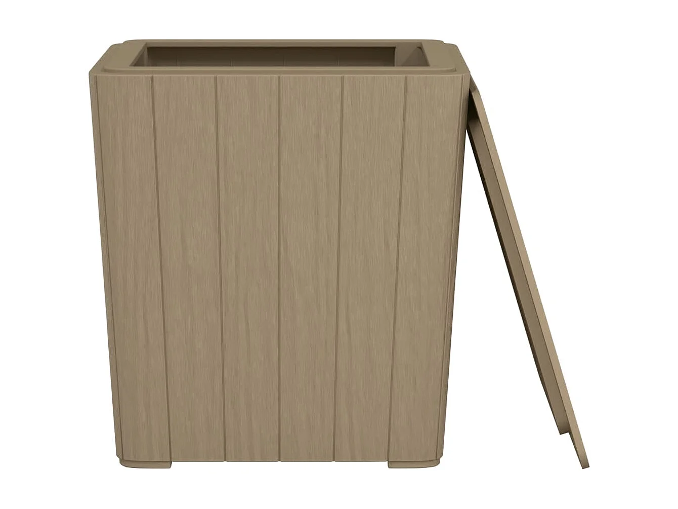 Tuintafel met afneembare bruine polypropyleen hoes