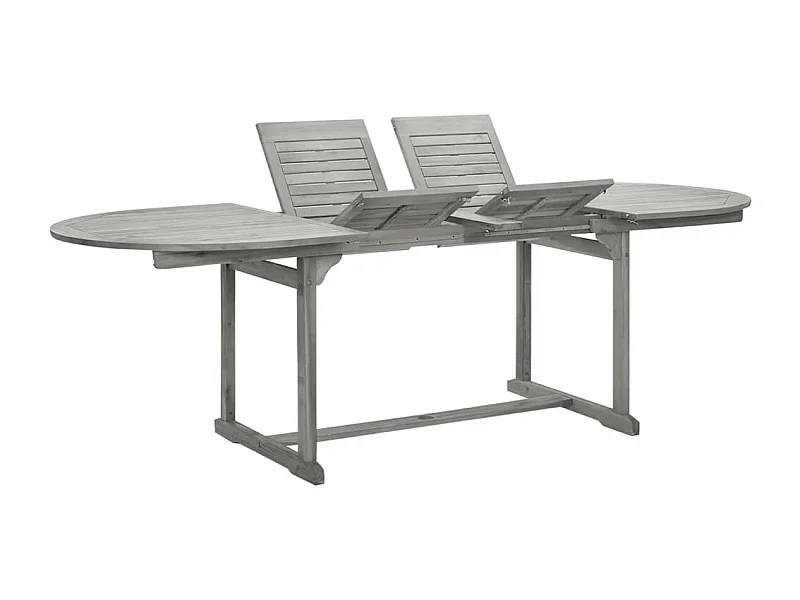 Tuintafel (160-240) x 100 x 75 cm massief acaciahout