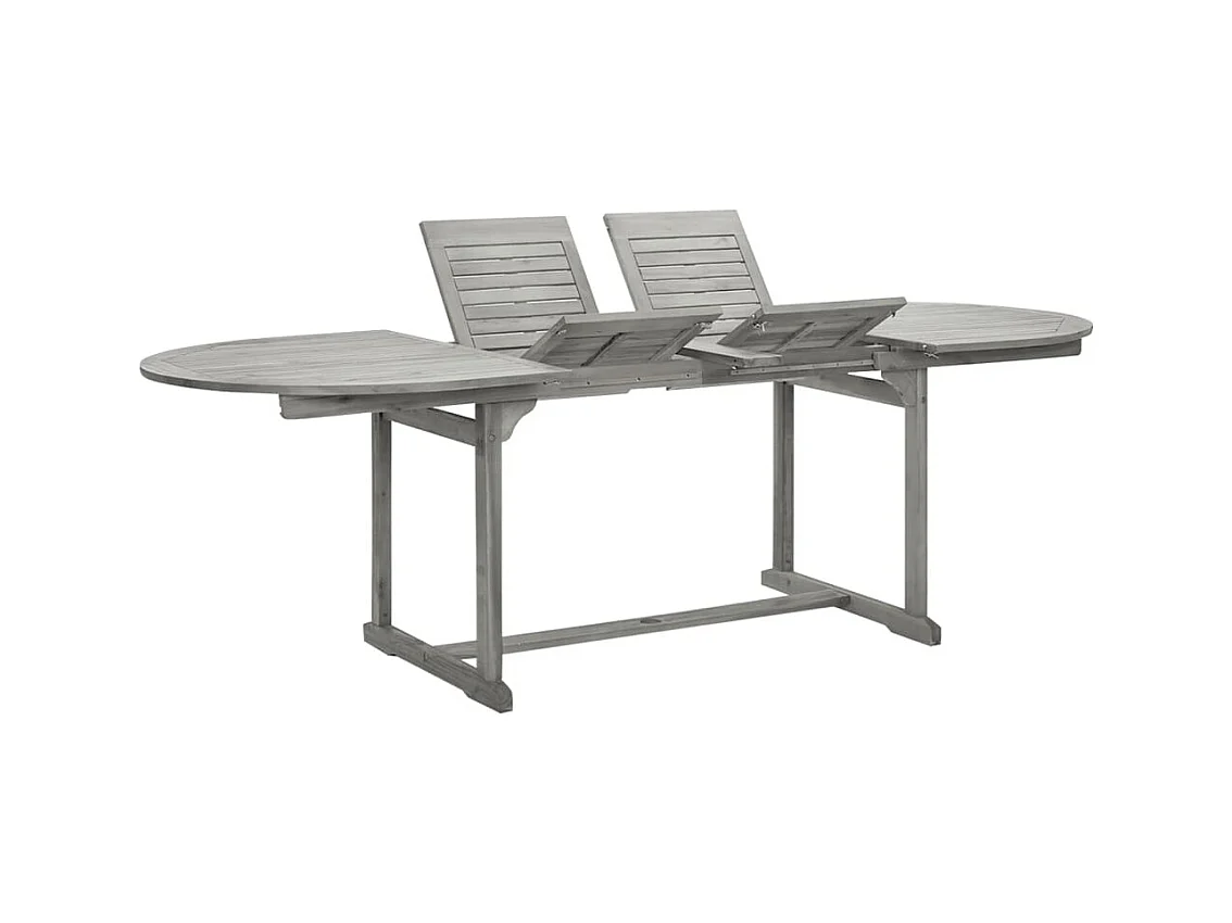 Tuintafel (160-240) x 100 x 75 cm massief acaciahout