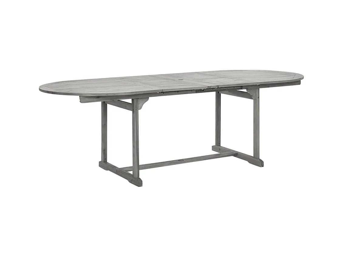 Tuintafel (160-240) x 100 x 75 cm massief acaciahout