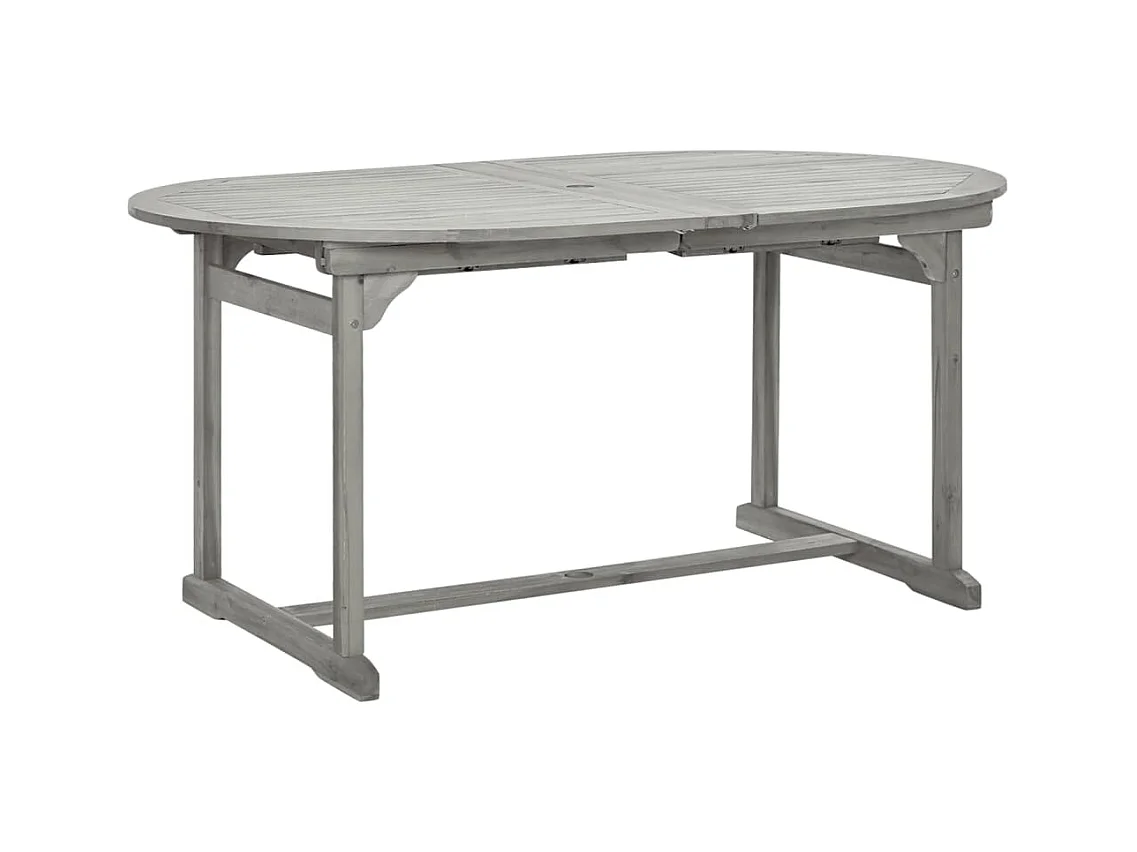 Tuintafel (160-240) x 100 x 75 cm massief acaciahout