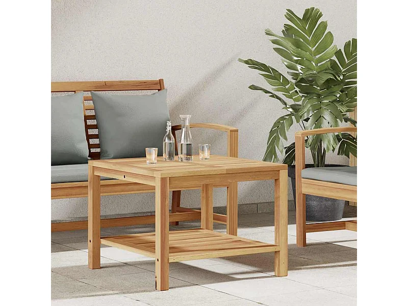 Tavolino da caffè Marrone 60 x 60 x 45 cm Legno massello di teak