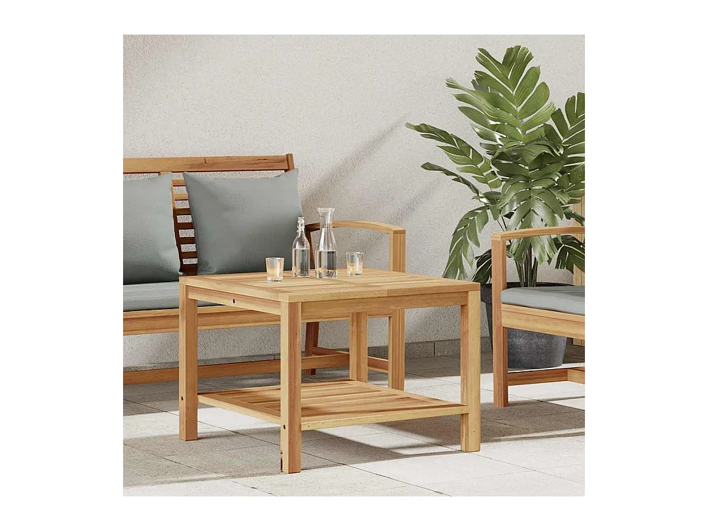 Table basse Marron 60 x 60 x 45 cm Bois de teck solide